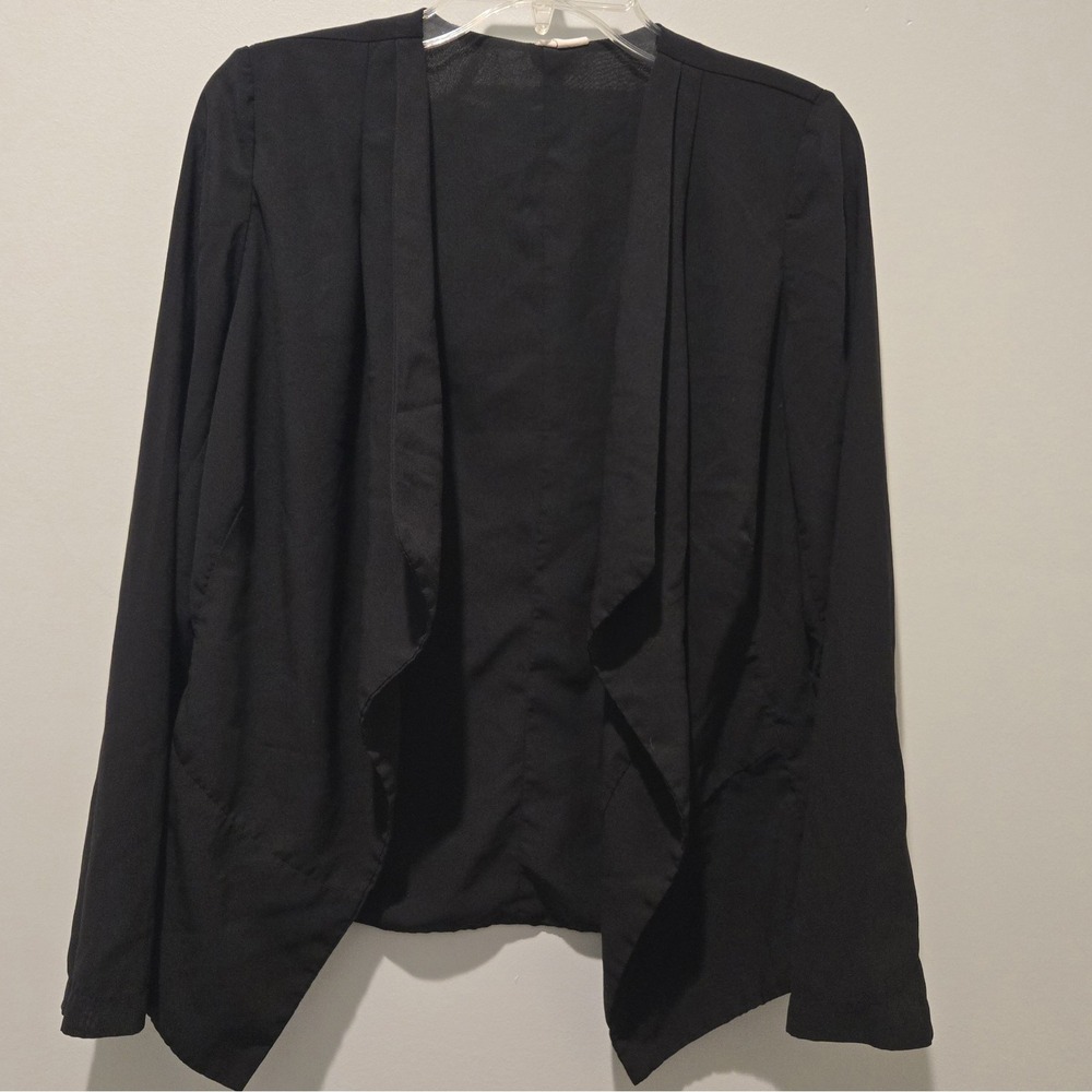 Japna Cardigan Coverup Black Size Med‎ 100% Polyester Open front